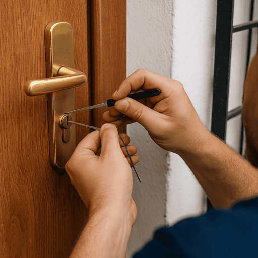 Cambio de bombines en puertas de cuarto técnico en Guadalajara